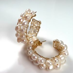 Wire wrapping, hand made earrings, new